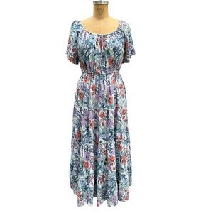 St. John's Bay Multicolor Floral Maxi Dress
